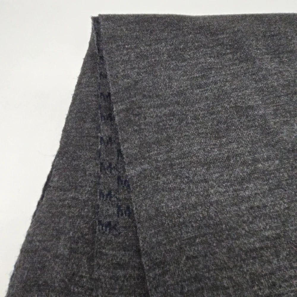 MICHAEL KORS LONG SCARF DARK GREY BLUE MK LOGO PRINT UNISEX MENSWEAR MENS OS